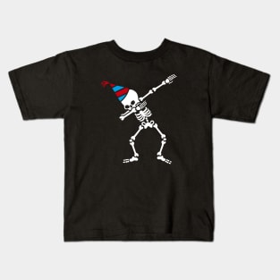 Dab skeleton dabbing birthday party Kids T-Shirt